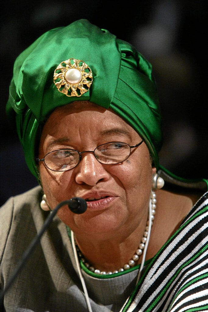 All African Nobel Prize Winners 22 Ellen Johnson Sirleaf - World Economic Forum Annual Meeting 2007
DAVOS/SWITZERLAND, 26JAN07 - Ellen Johnson Sirleaf, President of Liberia, captured during the session 'Delivering on the Promise of Africa' at the Annual Meeting 2007 of the World Economic Forum in Davos, Switzerland, January 26, 2007.