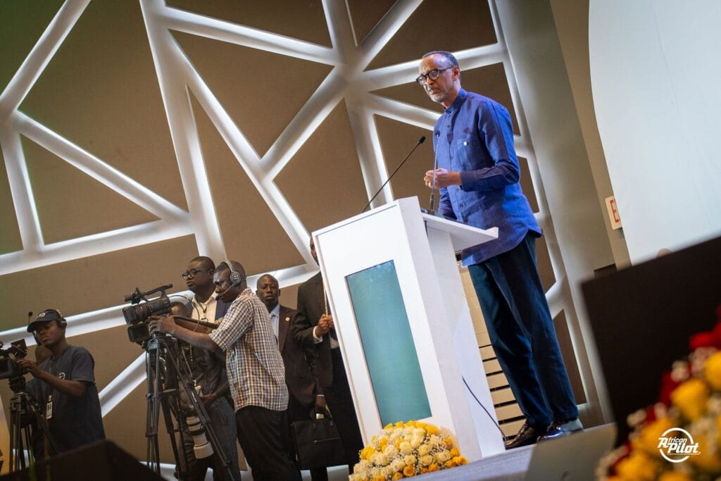 Kagame Warns Poor Air Connectivity Is Holding Back African Trade 1 resident Paul Kagame addressing aviation leaders in Lomé, where he urged African governments to accelerate SAATM implementation, reduce flight costs and improve connectivity across the continent.